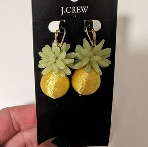 NWT J.Crew Pineapple Earrings